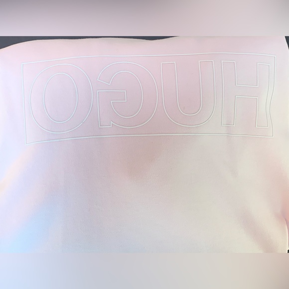 HUGO BOSS Baby Pink Reverse Hugo shirt XXL - Picture 6 of 9